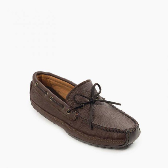 minnetonka men's moosehide driving moc