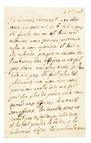 Une lettre inconnue de Marie-Antoinette à Madame de Polignac ?  Tzolzo40