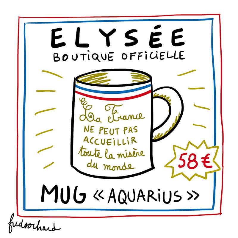 Il suffi de traverser la rue  ...Macron muse des créatifs Mug10