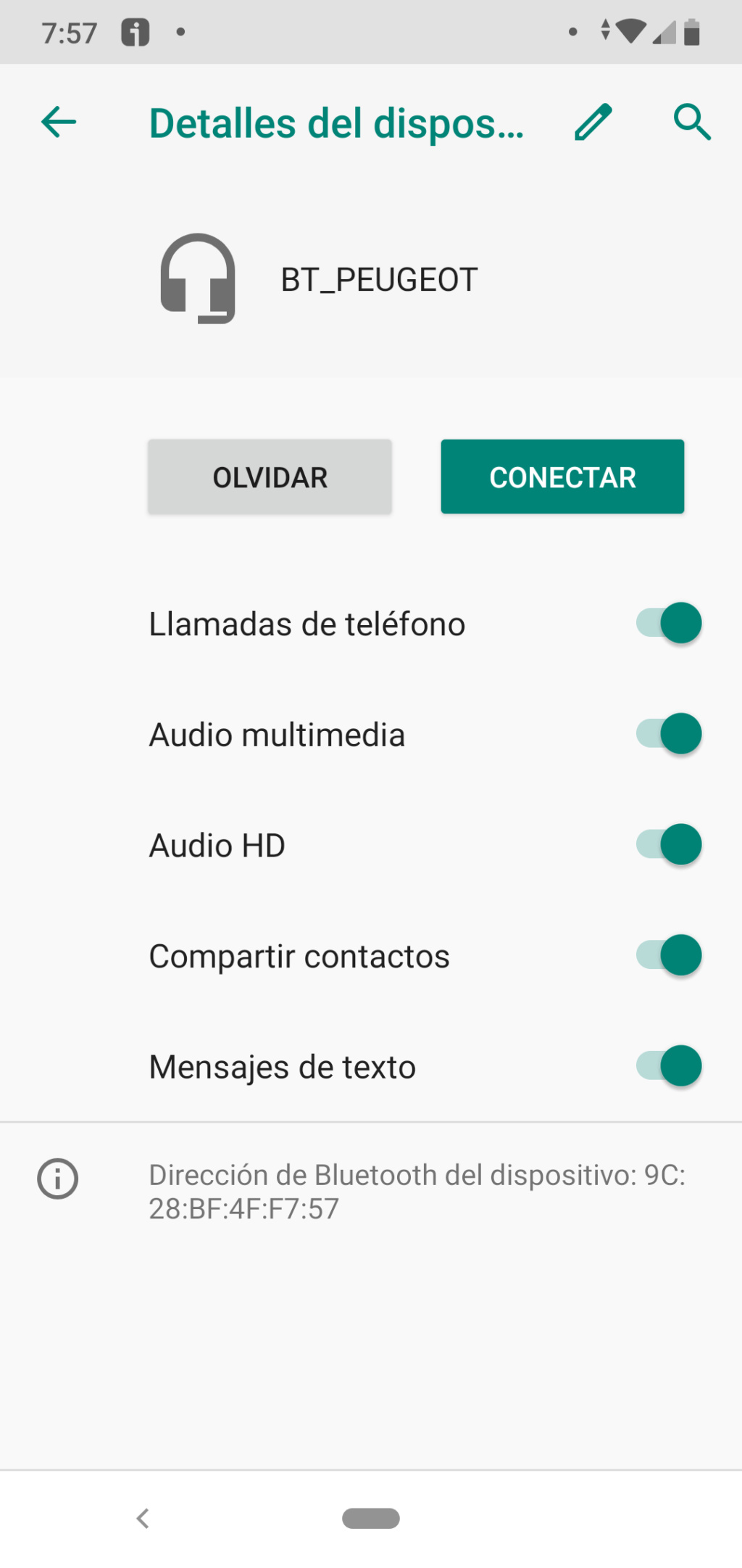 Problemas con el teléfono y BLUETOOCH Detall10