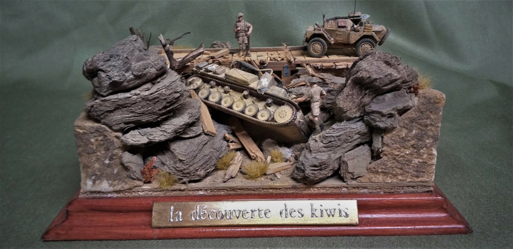 <<LA DÉCOUVERTE DES KIWIS>>dio términé: Dingo matchbox+Sturmpz II Bison MILICAST 1/76 La_dzo12