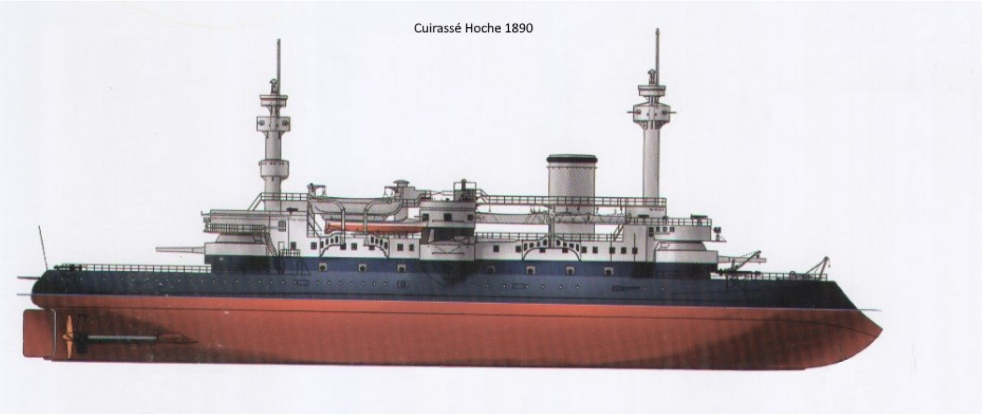 Cuirassé Hoche 1880 [plan AAMM 1/200°] de Deydier Pierre Hoche_12