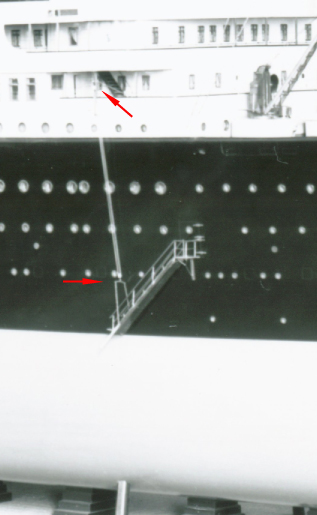 Quelle est la fonction des triangles visibles entre ponts du Titanic ? Olympi10