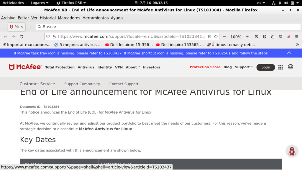 Esta lista de abajo descargar antivirus  para Linux instalar en ISO.. Captu228