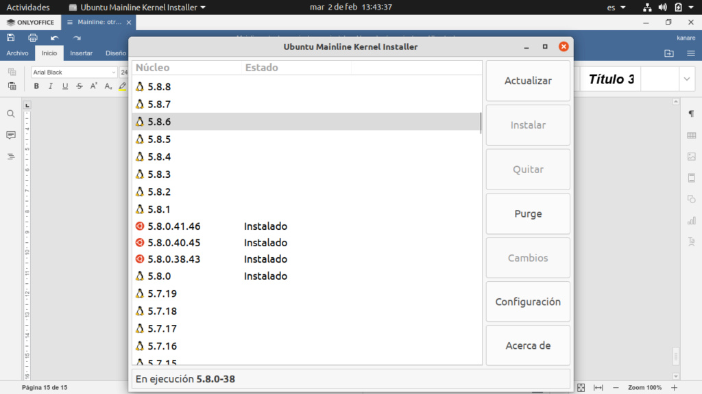 Mainline es una herramienta gráfica para instalar el último kernel de línea principal en Ubuntu Captur15