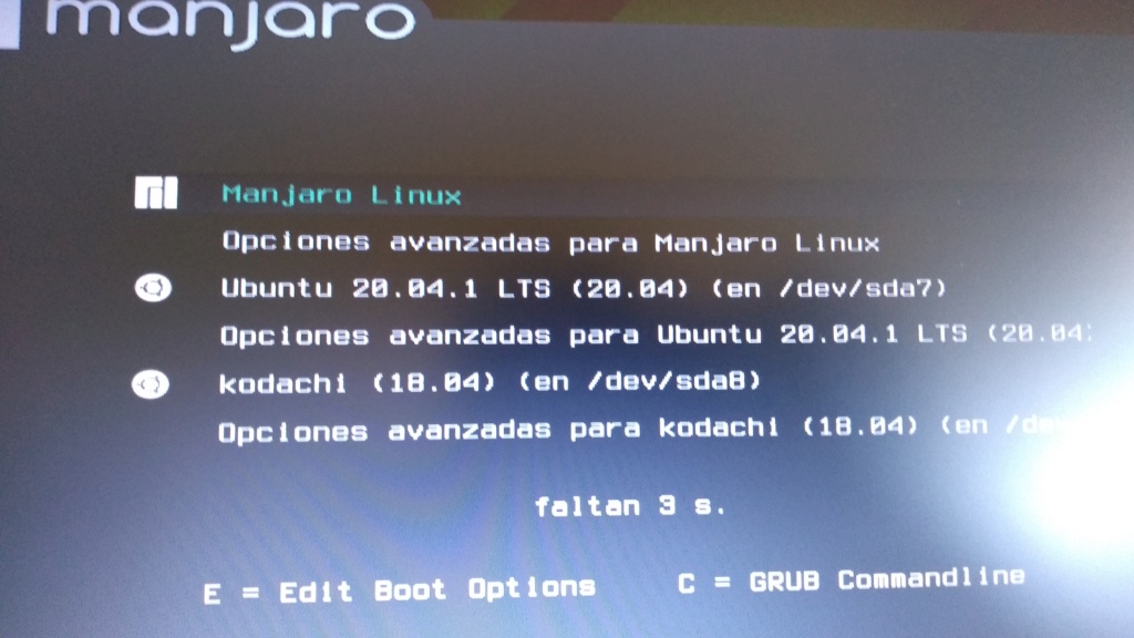 No hace mucho instale de nuevo Manjaro a la primera dentro de mi disco duro de 1TB Img_2038