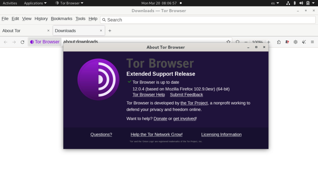Tor Browser para Linux que está pasando  con tantos problemas de instalació Scree187