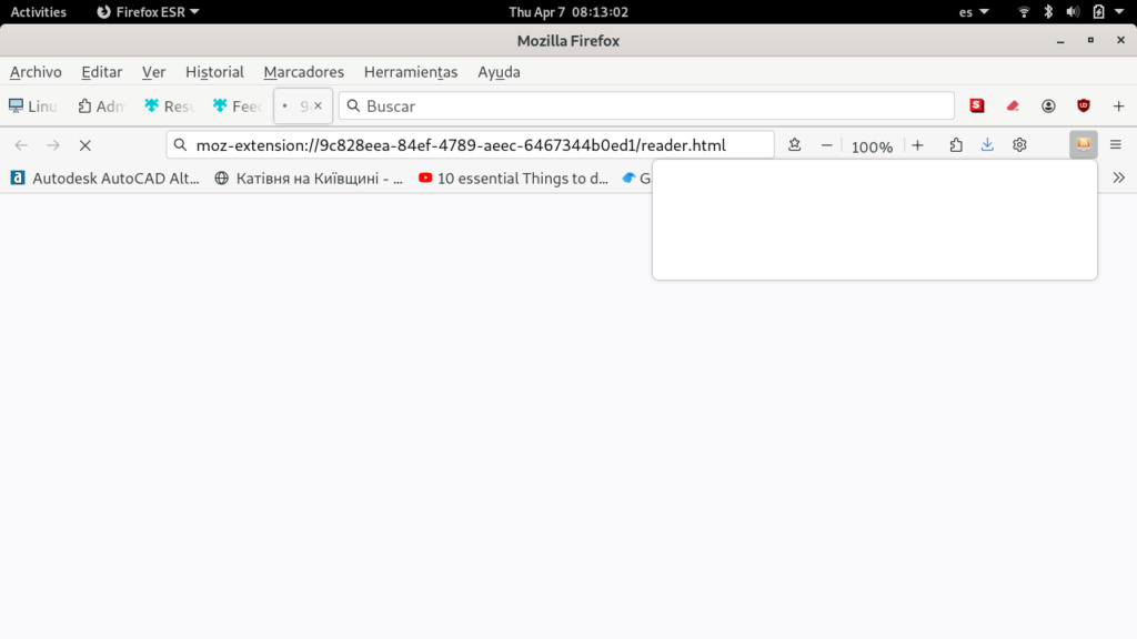 Como añadir rss a  browser como Firefox  nuestro Foro Linux 2022 Screen36
