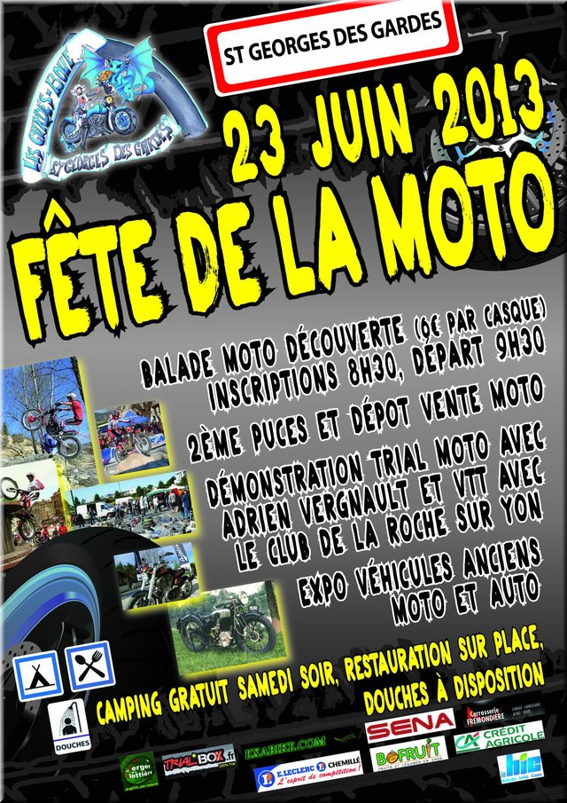 CONCENTRATION - Fête de la Moto le 23 juin à St Georges des Gardes (49) Affich11