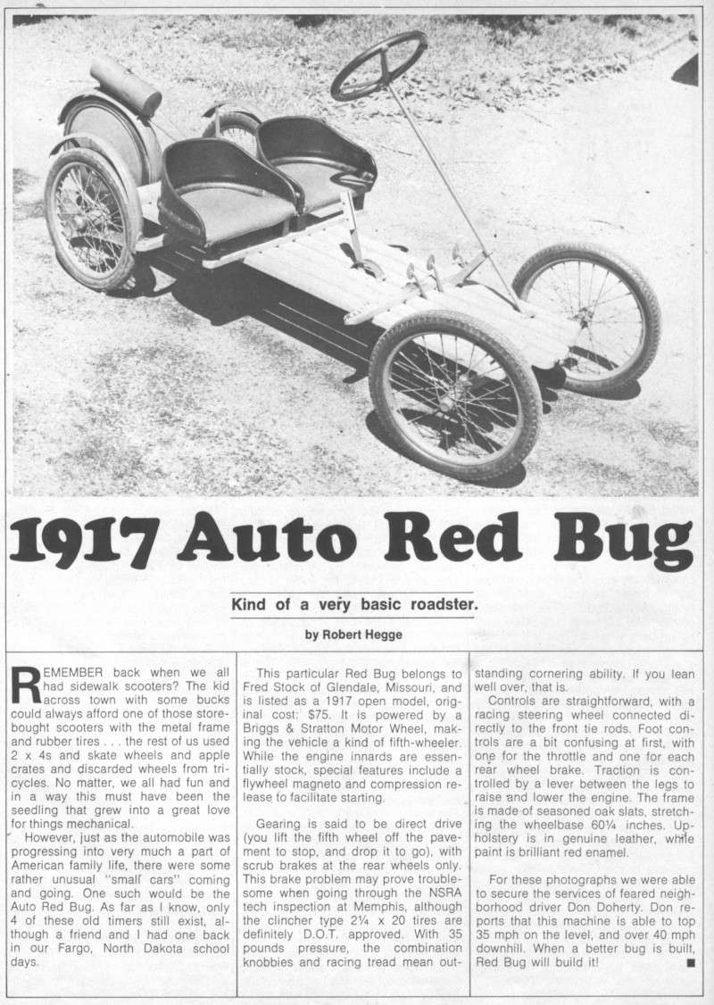 AUTO - 1917 Auto Red Bug 1917re10