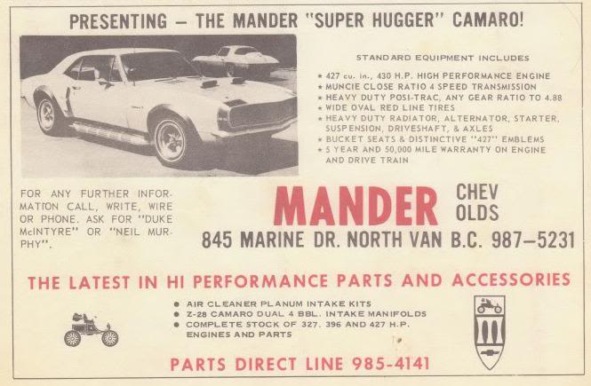 The Mander "Super Hugger" Camaro 427 1967 Mander10