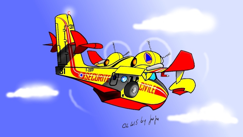 Mes caricatures et dessins d'avions et hélicos. - Page 9 Cl415_10