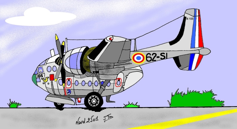 Mes caricatures et dessins d'avions et hélicos. - Page 6 Nord_215