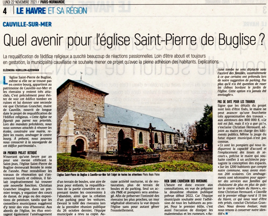 Cauville-sur-Mer - Quel avenir pour l'église Saint-Pierre de Buglise ?  2021-125