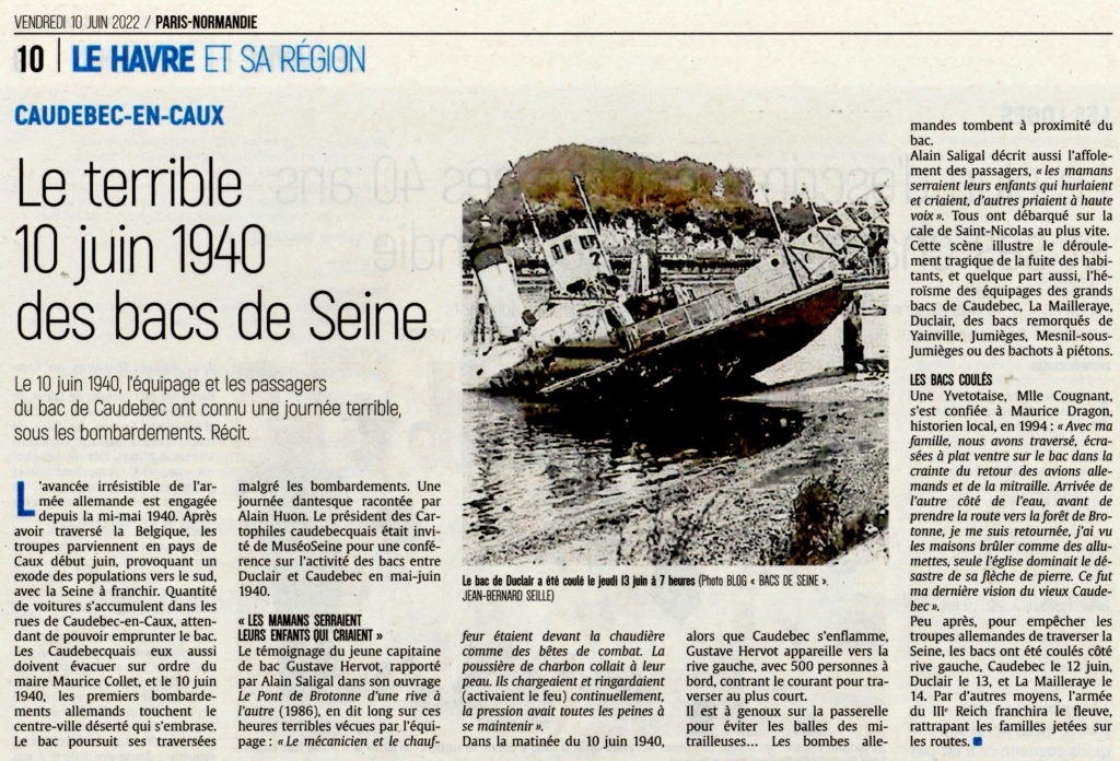 Le terrible 10 juin 1940 des bacs de Seine  2022-082
