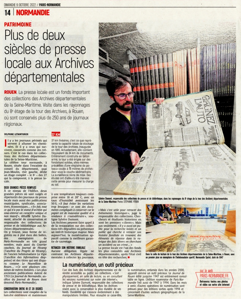 Plus de deux siècles de presse locale aux Archives Départementales de Rouen 2022-116
