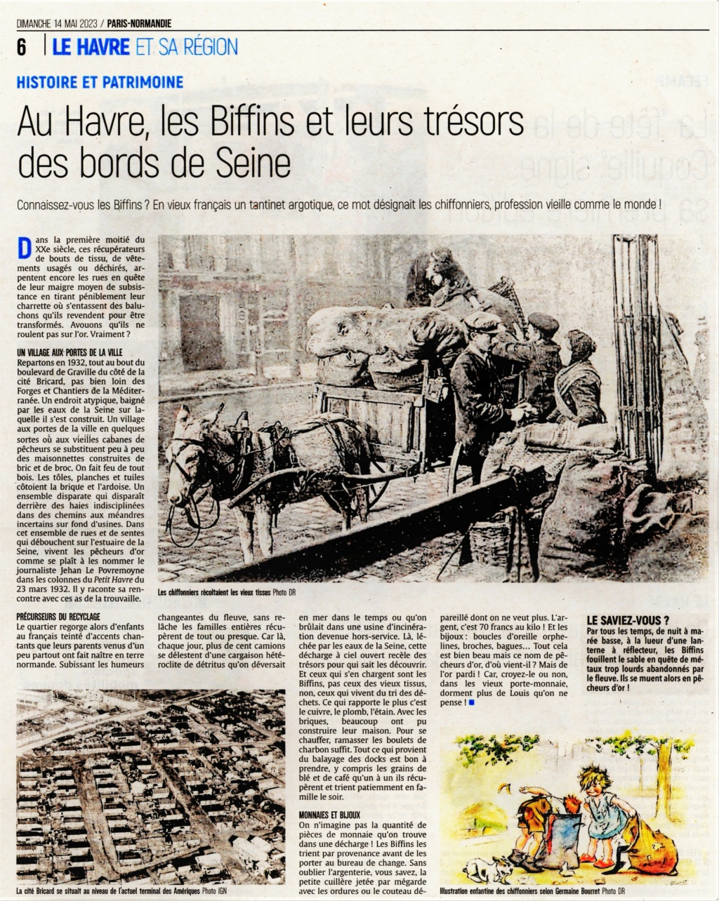 Au Havre, les Biffins (Chiffonniers) et leurs trésors des bords de Seine 2023-047