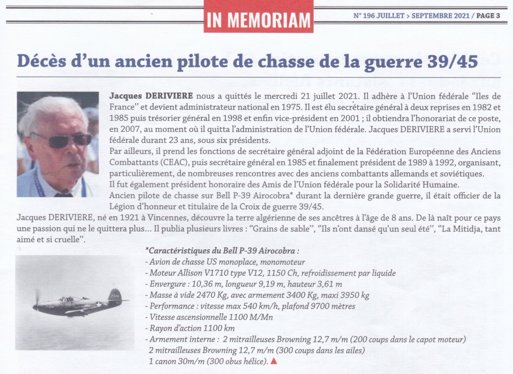 Jacques DERIVIERE Pilote P39 AIROCOBRA Img_2892