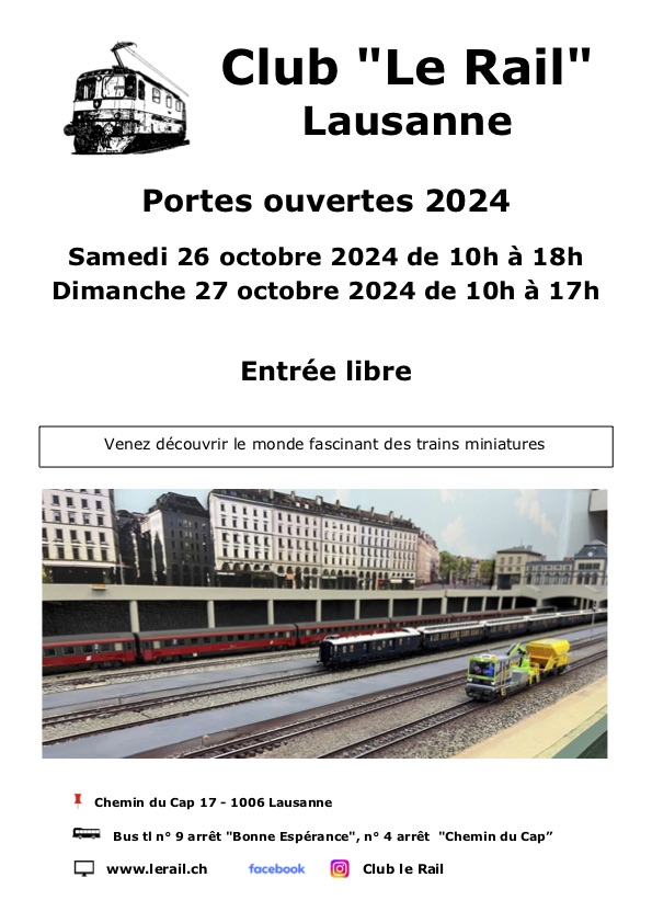 26 et 27 octobre, portes ouvertes club Le Rail Lausanne 2024_p10