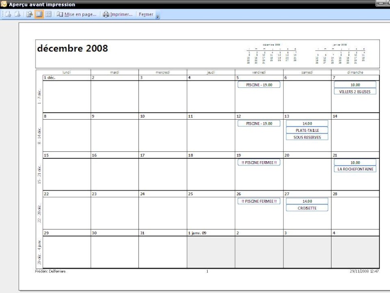 ACTIVITES DECEMBRE Decemb11