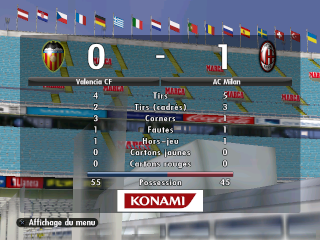 Quarts de finale Aller Pes20074