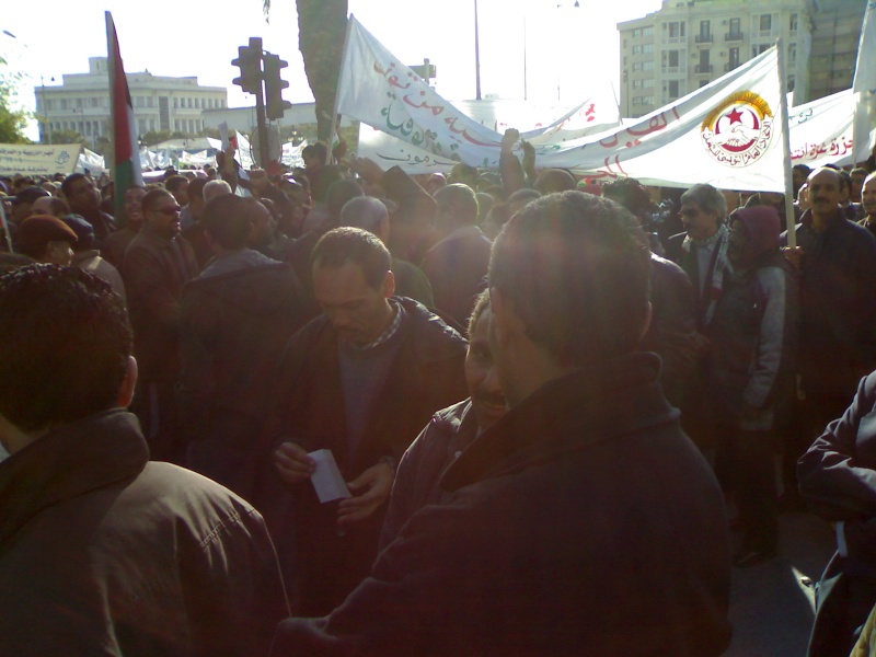 S07 en marche de solidarit avec ghaza  tunis 01012010