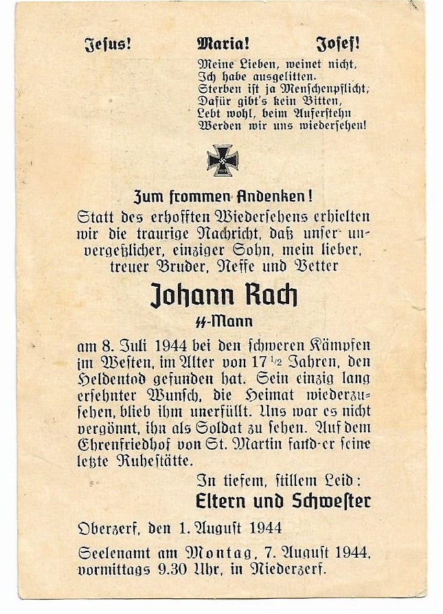 Documents Götz von Berlichingen Normandie  Johann34
