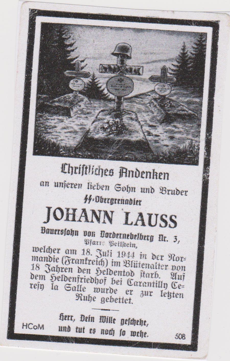 Documents Götz von Berlichingen Normandie  Johann42