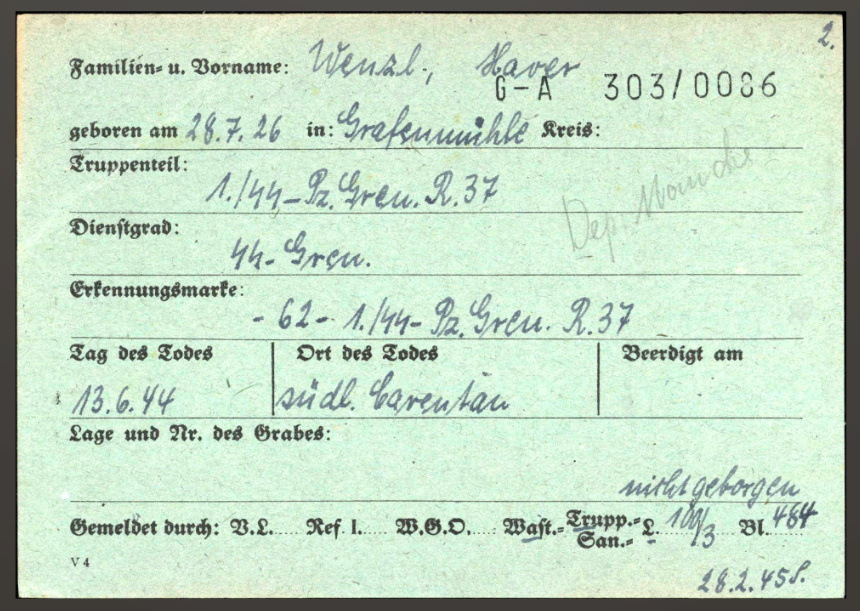 Documents Götz von Berlichingen Normandie  Xaver_20