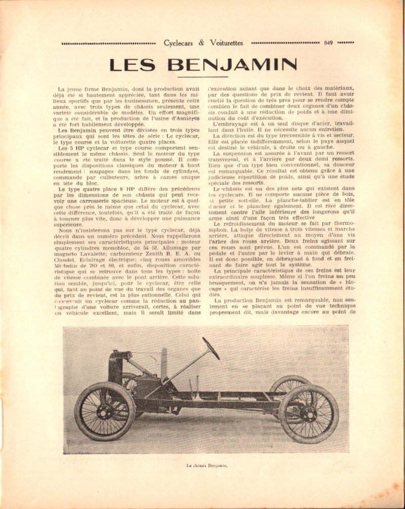 BENJAMIN / BENOVA cyclecars voiturettes - Page 18 Benjam14