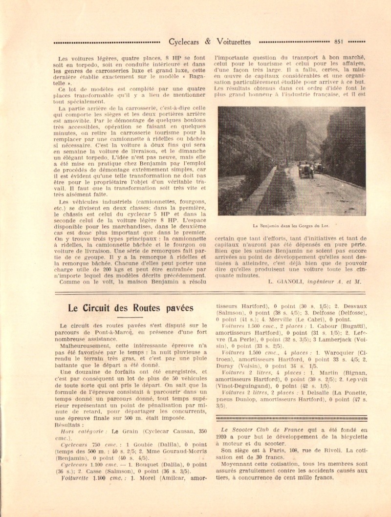 BENJAMIN / BENOVA cyclecars voiturettes - Page 18 Benjam16