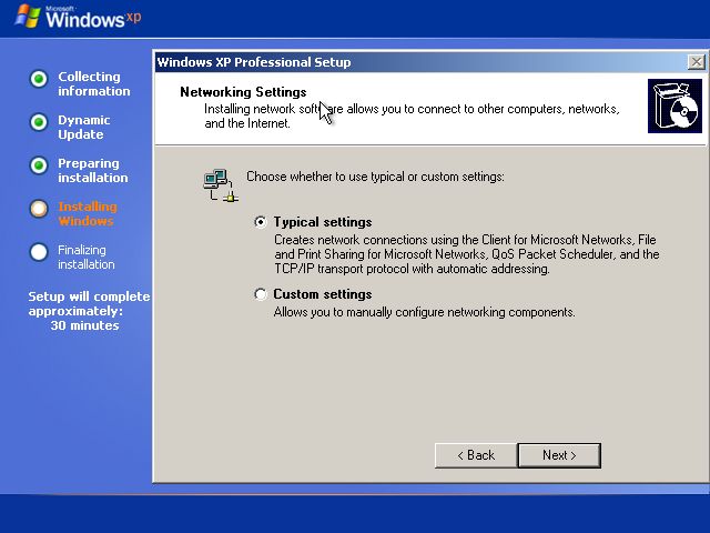 Kako instalirati Windows XP Txp_p213