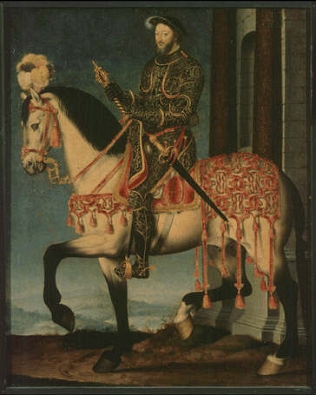 Retrato de François I a caballo. François Clouet  0252a810