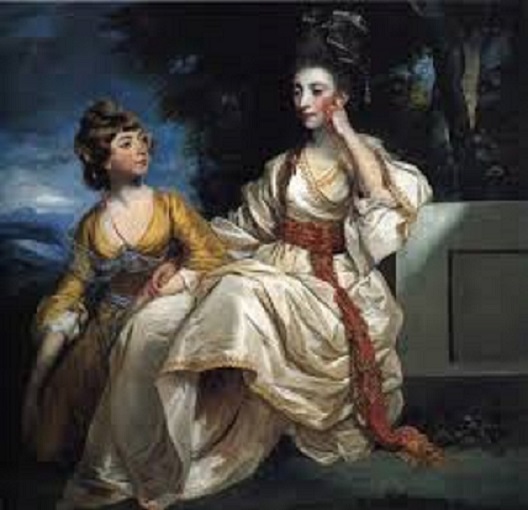 La señora Henry Thrale con su hija: 1777 Descar13