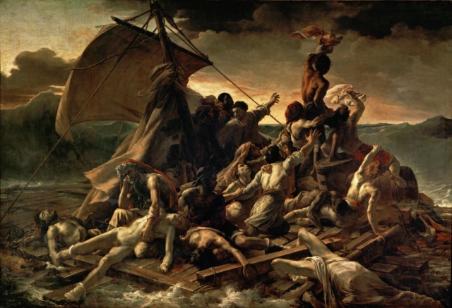 La libertad guiando al pueblo(Delacroix)-La balsa de la Medusa(Géricault Jean_l10