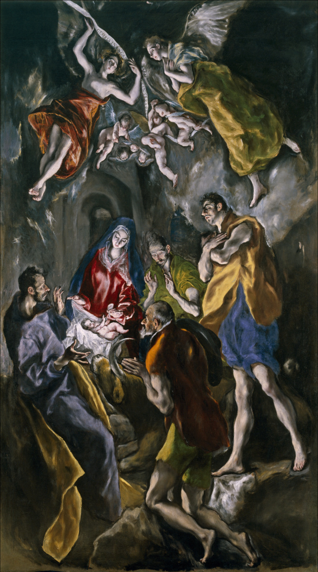 La adoración de los pastores-El Greco La_ado10