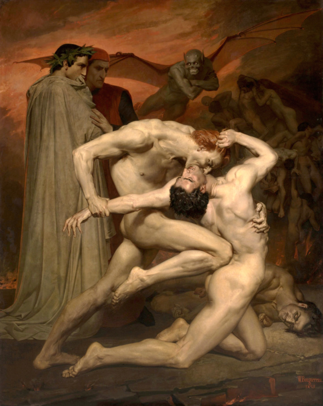 Dante y Virgilio en el infierno- Bouguereau Willia15