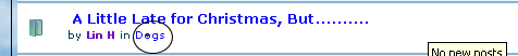 How to make a forums/category title text appear larger in a list? Exampl10