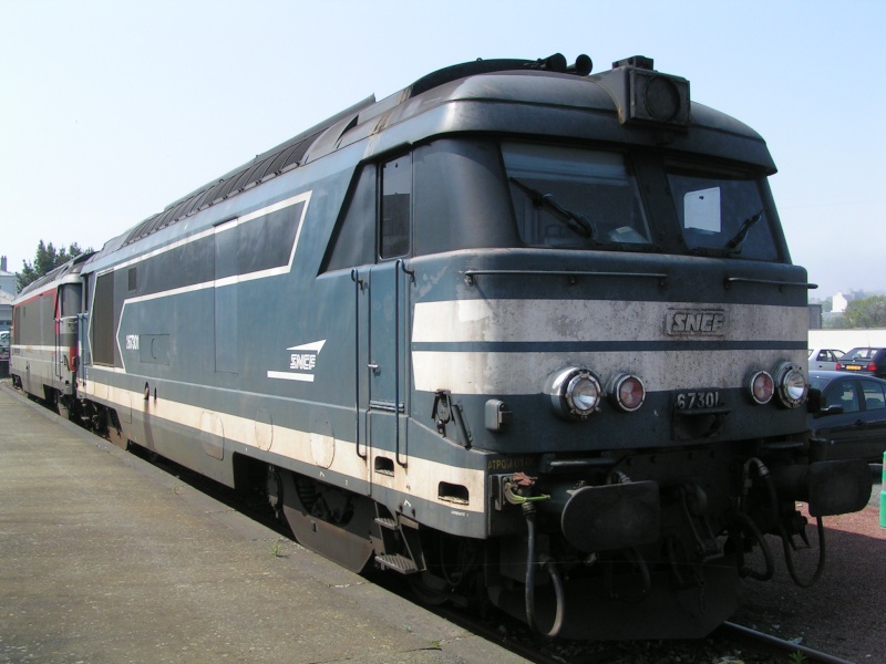 Traction diesel en gare de Granville 6730110