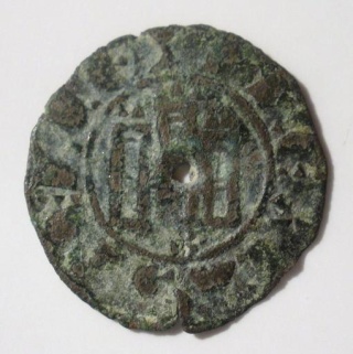 Dinero de Fernando IV (1295-1312), ceca Burgos Falsa_10