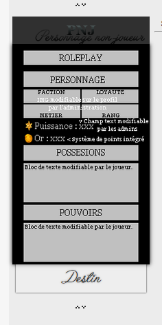 Profil interactif modulable par l'administration ou les joueurs Avahov11