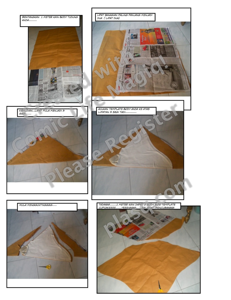 Cara-cara memotong kain body(1 meter dapat 2 pcs size template cupcake) - Page 4 Potong10