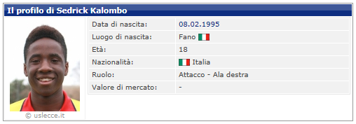 SEDRICK KALOMBO, NUOVO TALENTO DEL LECCE - Pagina 2 Cattur12