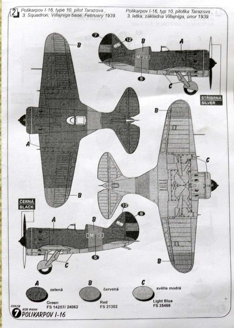 Montage Polikarpov I-16 type 10, "Mosca" FARE (1/32) Dscn4124