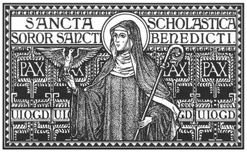 Sainte Sclolastique, soeur jumelle de Saint Benoît Sainte10