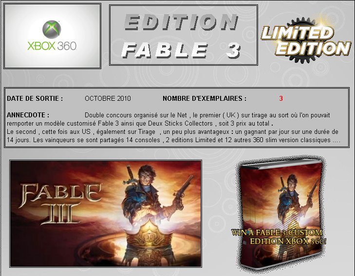 XBOX 360 : Edition FABLE 3 Fable310