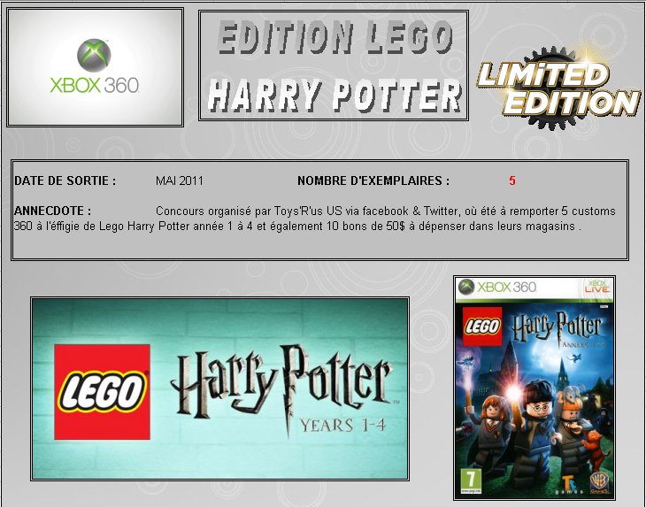 XBOX 360 : Edition LEGO Harry Potter Lego_h10