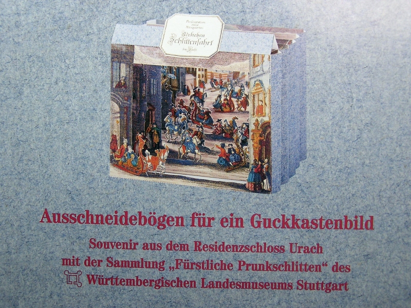 Historisches Guckkastenbild "... Schlittenfahrt bey Nacht" 115