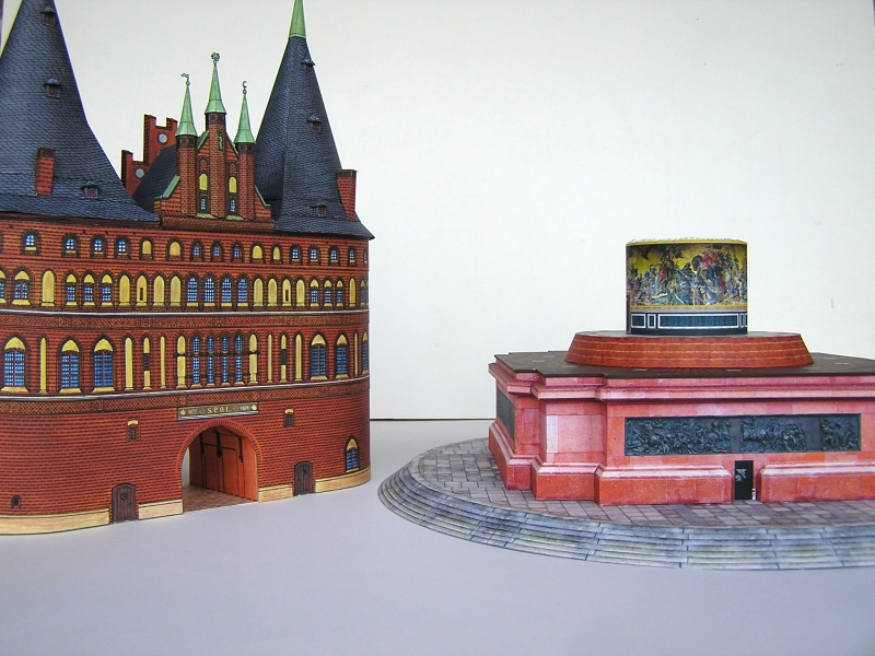 Holstentor Lübeck, 1:160, Schreiber-Bogen 1819