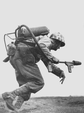 Marine flamethrower operator Iwo Jima february 1945   Flamet10